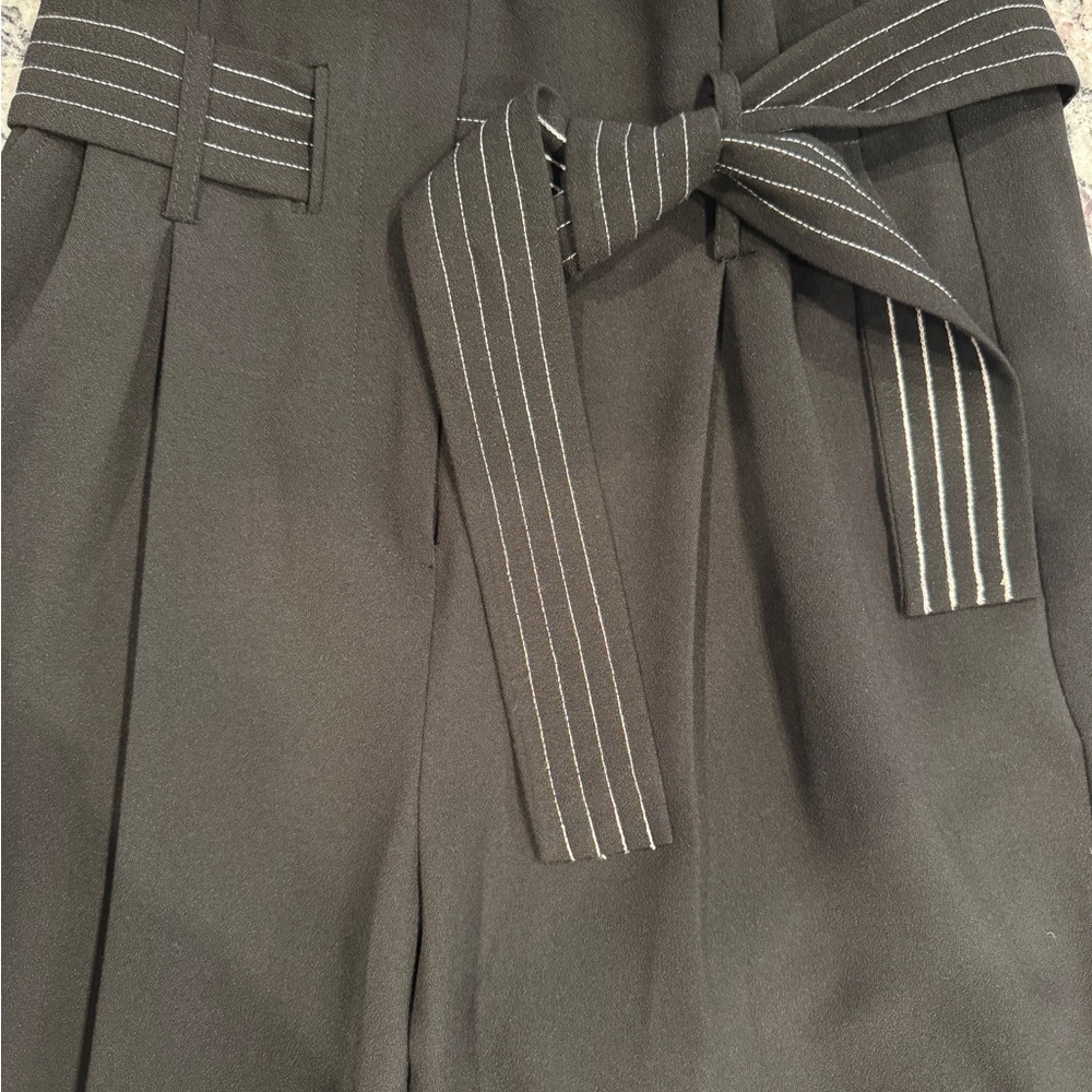 Topshop Black Trousers with Belt